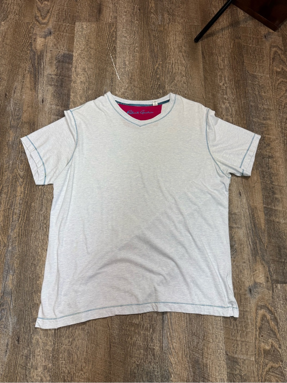 Robert Graham Light Blue/Gray Short sleeve Tee Shirt SZ L - Picture 9 of 9